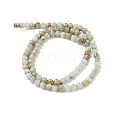 Natural Shoushan Stone Beads Strands G-B155-A01-4mm-1