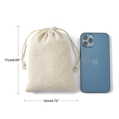 Cotton Packing Pouches Drawstring Bags X-ABAG-R011-13x18-1