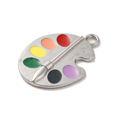 Graduation Season Alloy Enamel Pendants ENAM-R147-08G-G-1