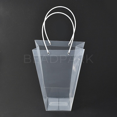 Valentine's Day Trapezoid PP Plastic Gift Bags ABAG-L015-01C-1