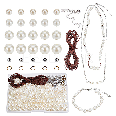DIY Imitation Pearl Bracelet Necklace Making Kit 