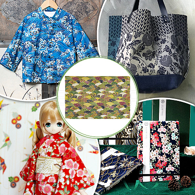 Japanese Style Cotton Fabric DIY-WH0504-889F-1