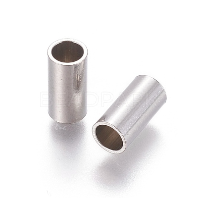 Tarnish Resistant 304 Stainless Steel Tube Beads STAS-F205-03P-E-1