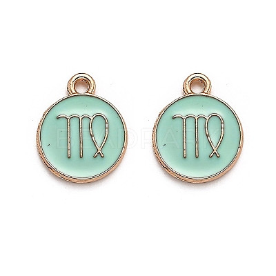 Alloy Enamel Pendants ENAM-S124-01A-15B-1