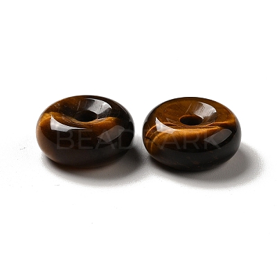 Natural Tiger Eye European Pendants G-M397-01G-1