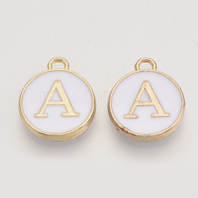 Golden Plated Alloy Charms X-ENAM-S118-01A-1