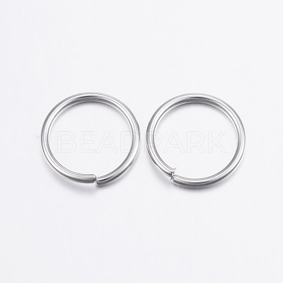 Tarnish Resistant 304 Stainless Steel Open Jump Rings A-STAS-P151-04-1