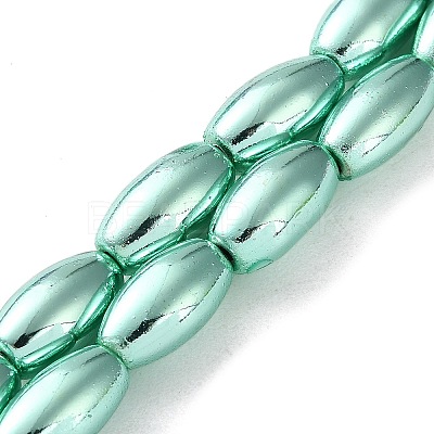 Electroplated Synthetic Magnetic Hematite Beads Strands G-C248-I01-6x12mm-1