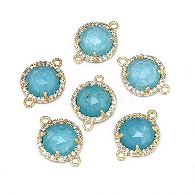 Natural/Synthetic Gemstone Links connectors G-E526-34-1