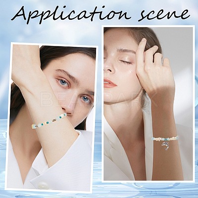DIY Natural Ocean Shell Stackable Bracelet Making Kit DIY-SC0024-31-1