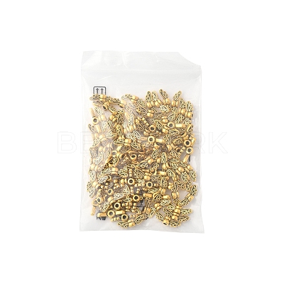 100Pcs Tibetan Style Alloy Fairy Wing Beads TIBEB-FS0001-14-1