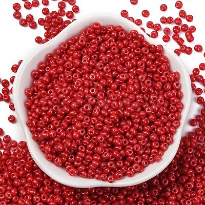 8/0 Baking Paint Glass Seed Beads SEED-M012-02A-42-1