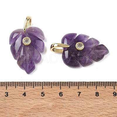Natural Amethyst Pendants GG-CBA105B-01J-G-1