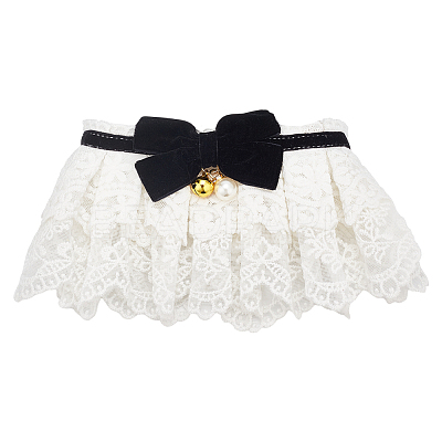 Bowknot Polyester Dog Bibs AJEW-WH0651-22C-01-1