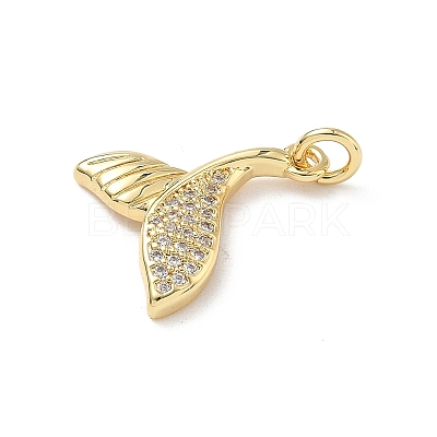Brass Micro Pave Cubic Zirconia Pendants KK-D426-11G-1