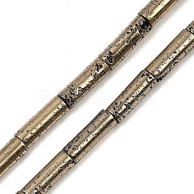 Electroplated Natural Lava Rock Beads Strands G-K388-03A-07-1
