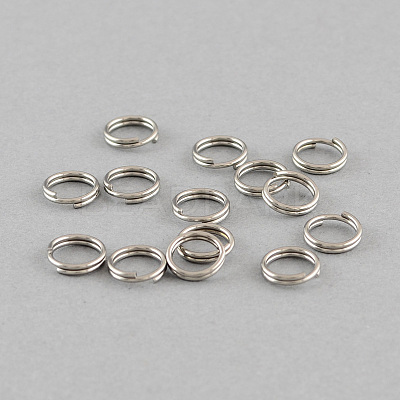 Tarnish Resistant 304 Stainless Steel Split Rings A-STAS-Q186-01-8mm-1