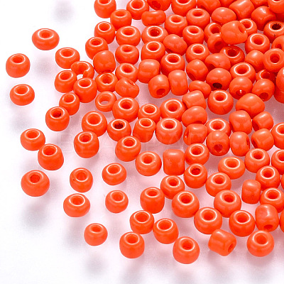 12/0 Baking Paint Glass Round Seed Beads SEED-S036-01A-01-1