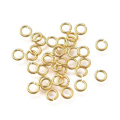 Brass Open Jump Rings KK-B147-03C-G-1