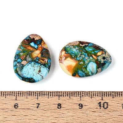 Dyed Natural Imperial Jasper Pendants G-Q601-08E-1