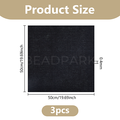 3Pcs Linen Cross Stitch Fabric DIY-DC0003-81A-1