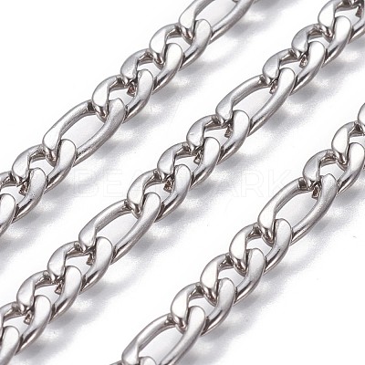Tarnish Resistant 304 Stainless Steel Figaro Chains CHS-P007-15P-1