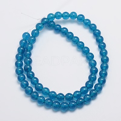 Natural & Dyed Malaysia Jade Bead Strands G-A146-6mm-A23-1