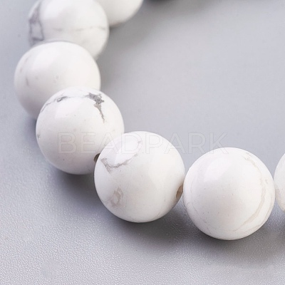 Natural Howlite Beads Strands X-TURQ-G091-10mm-1