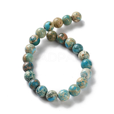 Dyed Natural Regalite/Imperial Jasper/Sea Sediment Jasper Beads Strands G-B124-C01-04-1