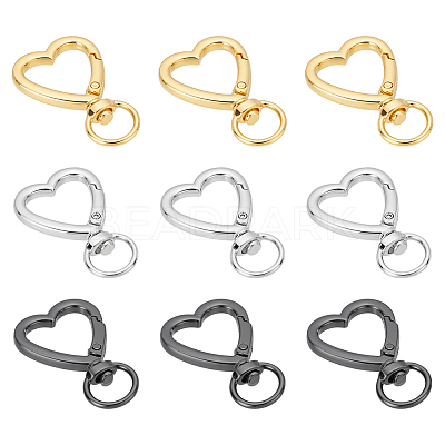 18Pcs 3 Colors Alloy Swivel Clasps FIND-UN0007-75-1