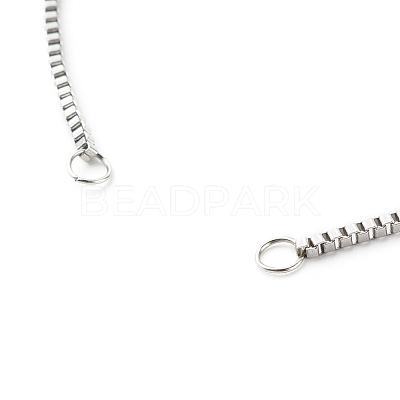 Tarnish Resistant 316 Surgical Stainless Steel Box Chains Bracelet Making AJEW-JB01065-1