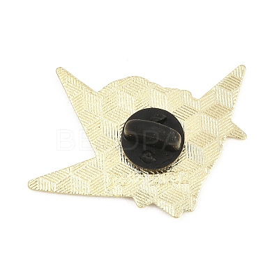 Light Gold Alloy Enamel Brooch JEWB-K018-39D-G-1