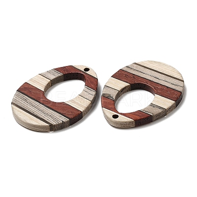 Wenge Wood & Sandalwood & White Ash Pendants WOOD-F013-04-1