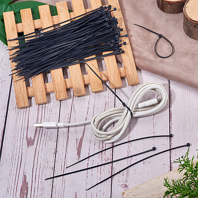 100Pcs Nylon Cable Ties TOOL-TA0001-14E-03-1
