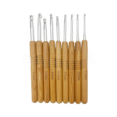 Aluminum Crochet Hooks Needles SENE-PW0003-098P-A-1