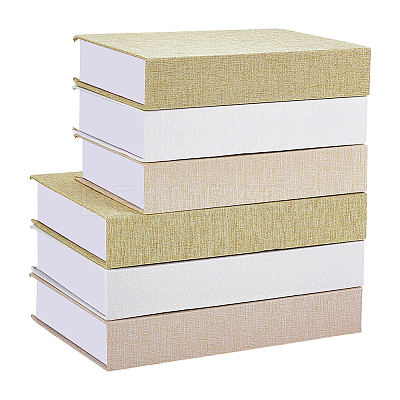 6Pcs 6 Styles Fake Book Model Simulation Book AJEW-NB0008-24B-1