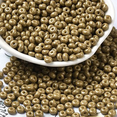 Baking Paint Glass Seed Beads SEED-B001-02A-18-1