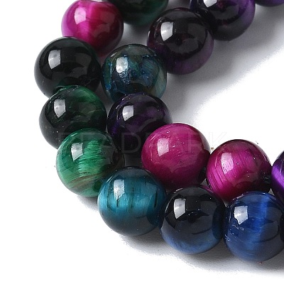 Natural Tiger Eye Beads Strands G-B133-A02-6MM-06-1