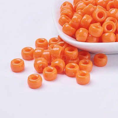 Halloween Theme Opaque Acrylic European Beads PL338-M-1