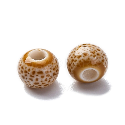 Bright Glazed Porcelain Beads PORC-D300-A33-1