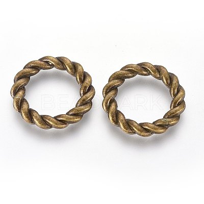 Tibetan Style Alloy Linking Rings X-TIBE-S050-AB-FF-1