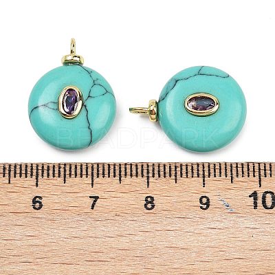 Synthetic Turquoise Pendants X-KK-B157-42G-09-1