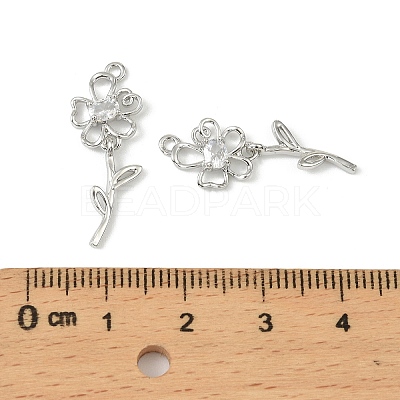 Brass Micro Pave Cubic Zirconia Pendants LS-KK-C107-09A-P-1
