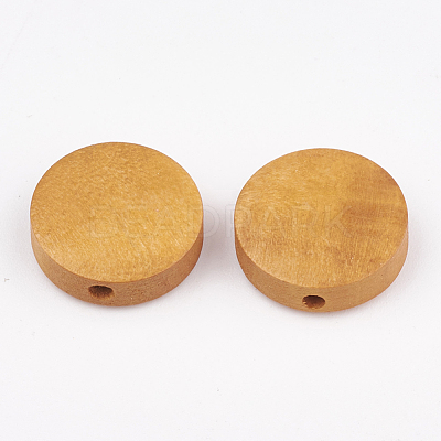 Natural Pear Wood Beads X-WOOD-T009-1.5cm-05-1