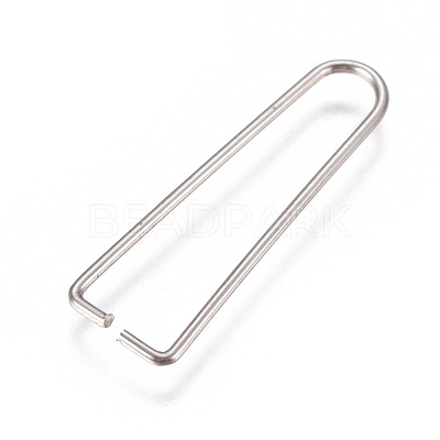 Non-Tarnish 304 Stainless Steel Ice Pick Pinch Bails STAS-K189-A01-S-1