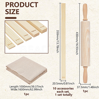Wooden Rolling Pins DIY-NB00016-33-1