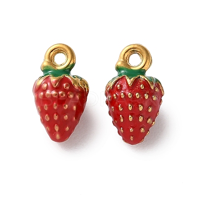 304 Stainless Steel Enamel Charms STAS-B100-06G-09-1