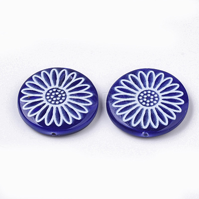 Spray Paint Freshwater Shell Beads X-SHEL-N026-05-1