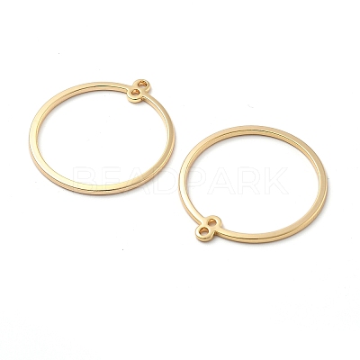 Brass 2-Loop Link Pendants X-KK-V003-08-1