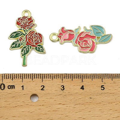 Alloy Enamel Pendants FIND-I064-06G-01-1